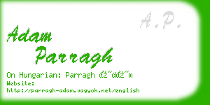 adam parragh business card